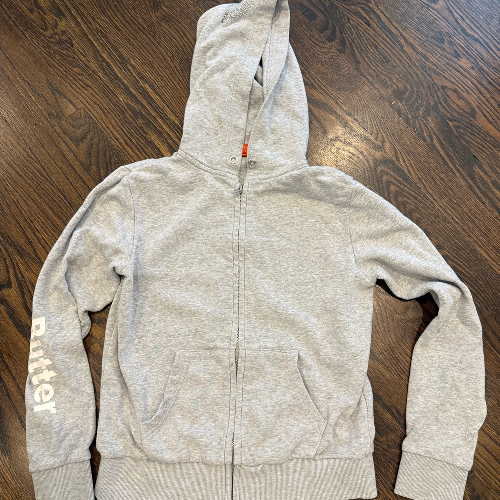 Butter Light Gray Kids Hoodie